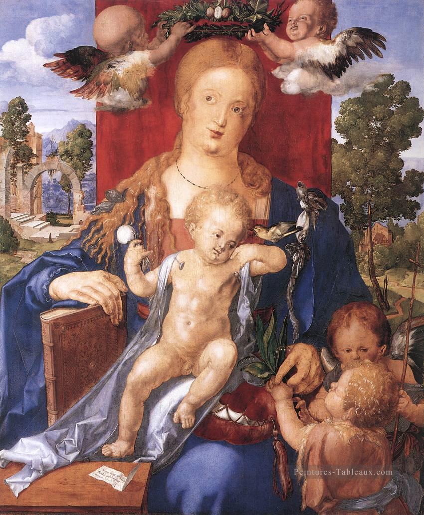 Madonna avec le Siskin Albrecht Dürer Peintures à l'huile